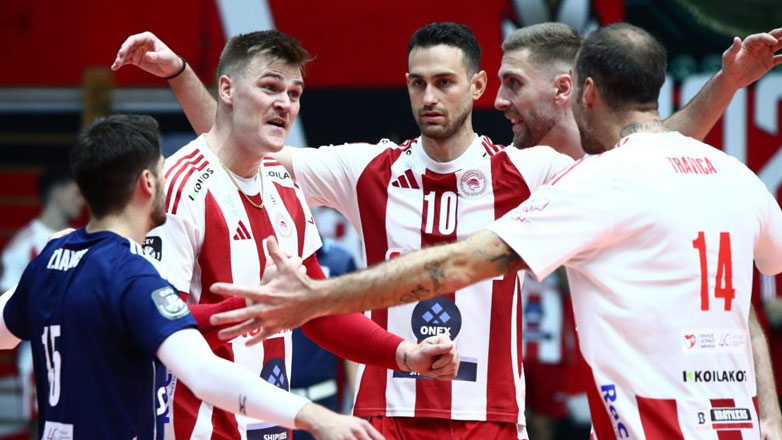 Βόλεϊ: Ο Ολυμπιακός στη δεύτερη θέση, 3-1 τη Γκίζεν