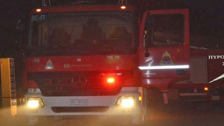 Θεσσαλονίκη: Πυρκαγιά σε λεωφορείο έξω από την Αγχίαλο