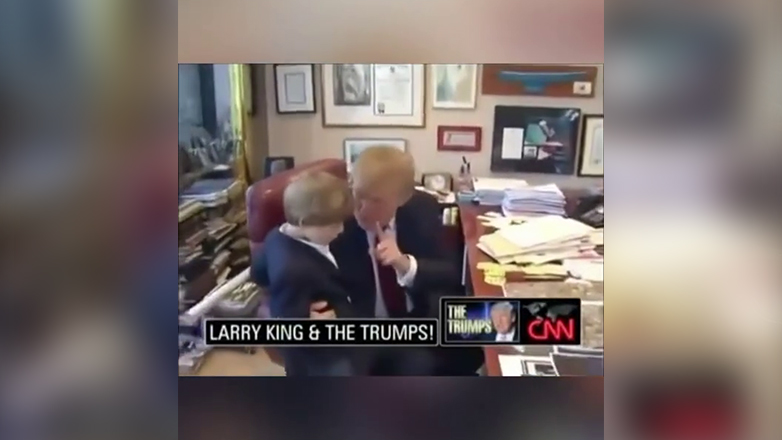 Ντόναλντ Τραμπ προς μικρό Μπάρον: «Όχι σε ναρκωτικά αλκοόλ, κάπνισμα και τατουάζ»