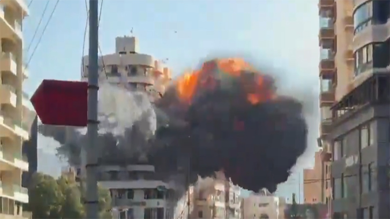 Βηρυτός: Βίντεο σοκ από βομβαρδισμό πολυκατοικίας
