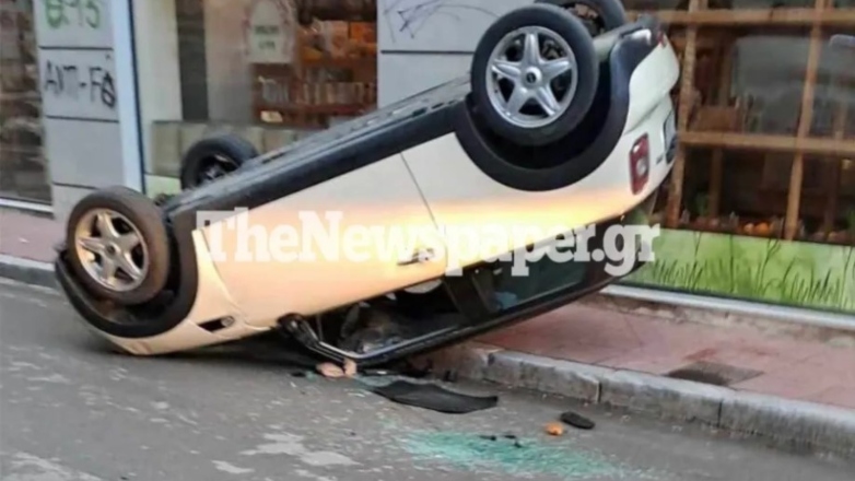 Σοκαριστικό τροχαίο στο κέντρο του Βόλου