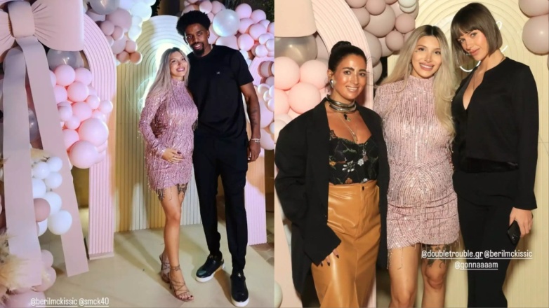 Shaquielle McKissic: Το εντυπωσιακό baby shower του παίκτη του Ολυμπιακού με την σύντροφό του, Beril Mckissic Shaquielle McKissic: Το εντυπωσιακό baby shower του παίκτη του Ολυμπιακού με την σύντροφό του, Beril Mckissic