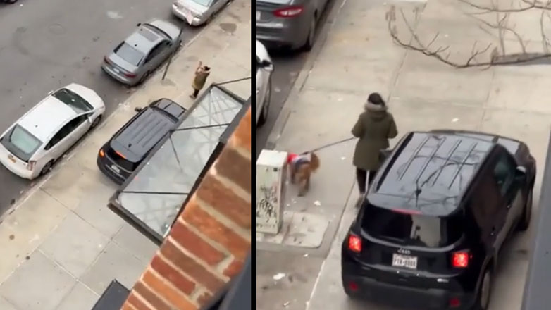 Το θράσος μερικών ανθρώπων: Οδηγούσε το Ι.Χ. του στο πεζοδρόμιο και κόρναρε στους πεζούς (Βίντεο)