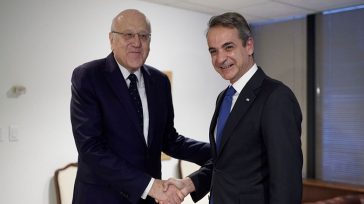 Τηλεφωνική επικοινωνία Μητσοτάκη με τον πρωθυπουργό του Λιβάνου