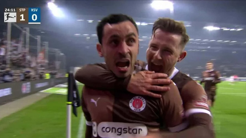 Γερμανία: Με πρωταγωνιστή τον Σάλιακα η Ζανκτ Πάουλι πήρε (3-1) το «ντέρμπι των ουραγών»