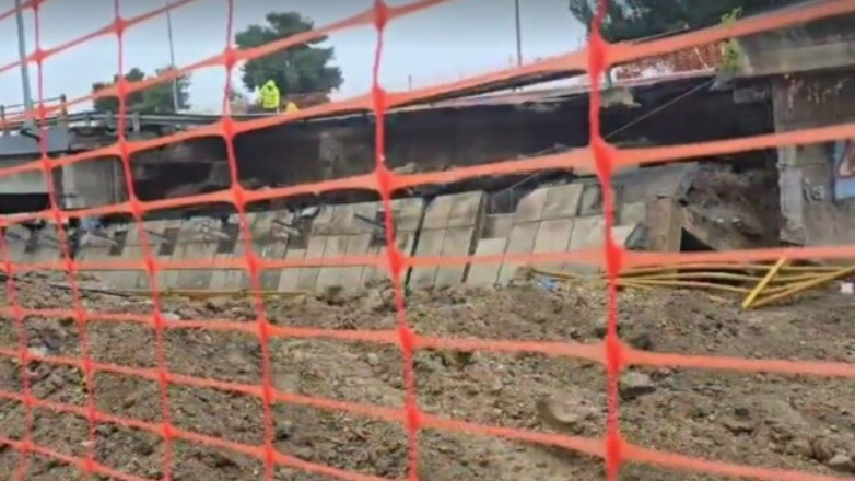 Κατέρρευσε η γέφυρα Δεντροποτάμου στη Θεσσαλονίκη