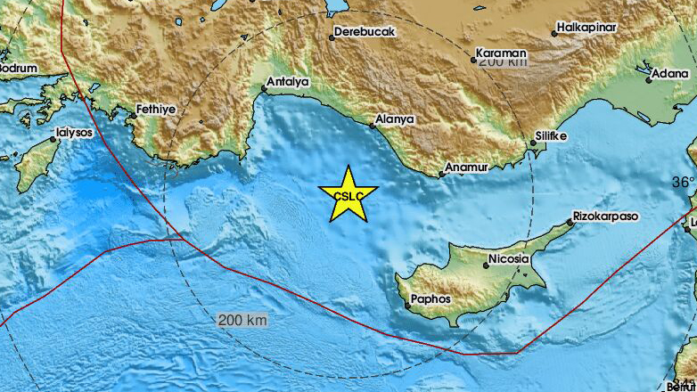 Σεισμός 4,6 Ρίχτερ στα ανοιχτά της Τουρκίας
