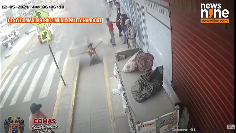 Βίντεο με φρεάτιο που εξερράγη με το καπάκι του να καταλήγει στο κεφάλι περαστικής