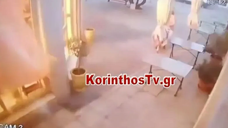 Συγκλονιστικό βίντεο από την έκρηξη στο ΚΑΠΗ Βραχατίου