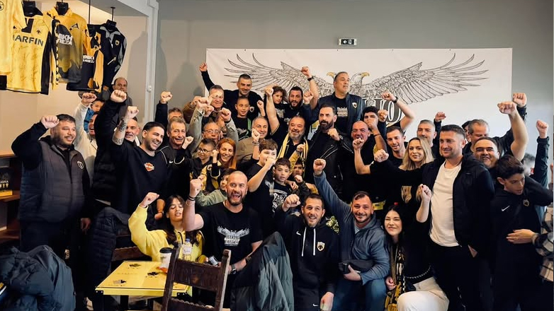 Ο Μάριος Ηλιόπουλος με «Ενωσίτες» στην Κρήτη