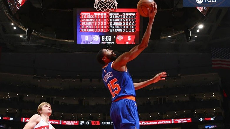 ΝΒΑ: Οι Νικς νίκησαν δύσκολα, 113-108 τους Ράπτορς