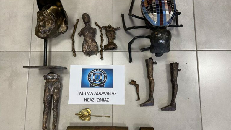 Συνελήφθησαν δύο άντρες για κλοπές έργων τέχνης από εργαστήριο γλυπτικής στην Νέα Ιωνία
