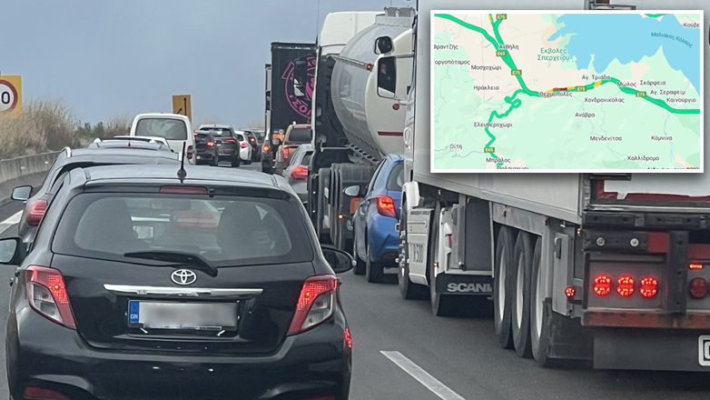 Στενάζουν οι οδηγοί στις Θερμοπύλες