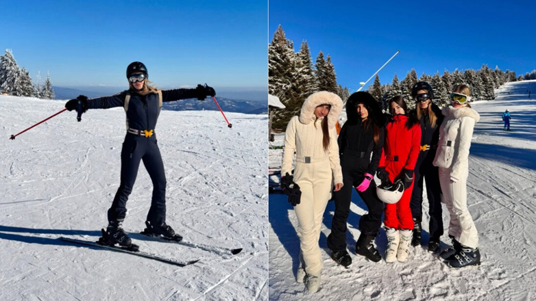 Ελένη Πετρουλάκη: Πήγε στη Σερβία για σκι μαζί με τις τέσσερις καλλονές κόρες της