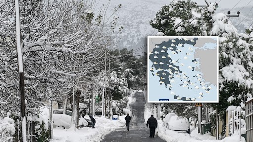 Χριστούγεννα στα «λευκά» με τσουχτερό κρύο