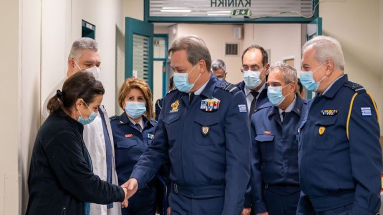 Επίσκεψη του αρχηγού ΓΕΑ στο 251 Γενικό Νοσοκομείο Αεροπορίας