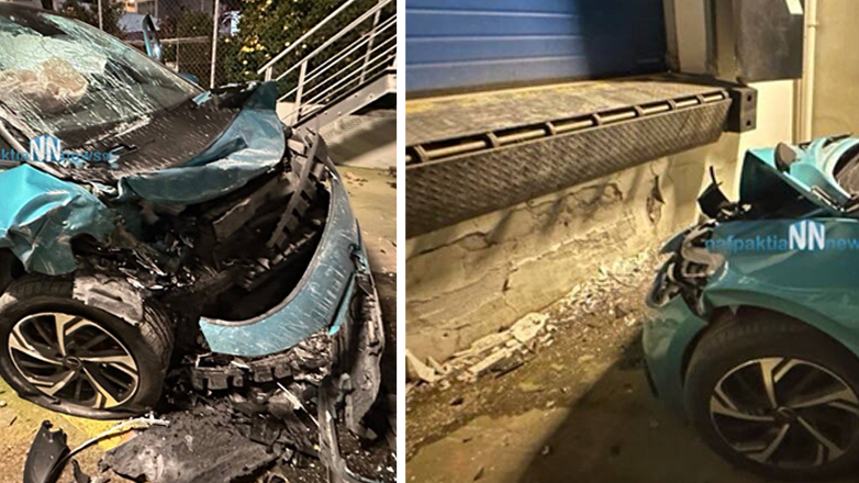 Νέο ατύχημα με ηλεκτρικό αυτοκίνητο – Έπεσε σε τοίχο