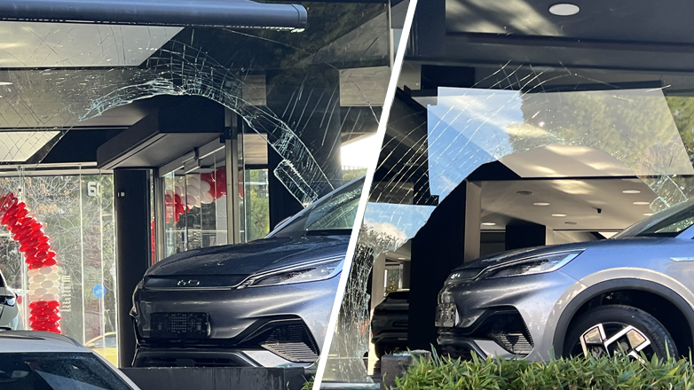 Τί συνέβη και το ηλεκτρικό αυτοκίνητο… την κοπάνησε από τη βιτρίνα της έκθεσης