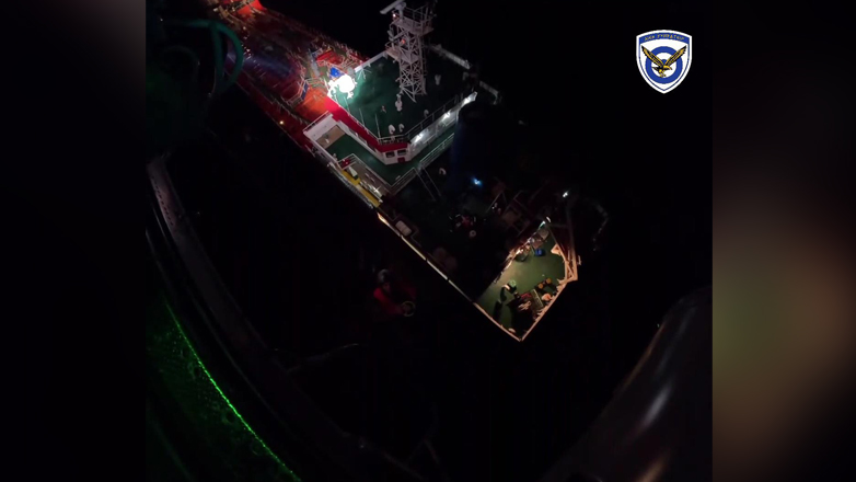 Εντυπωσιακή διάσωση ναυτικών από Super Puma της Ελληνικής Αεροπορίας