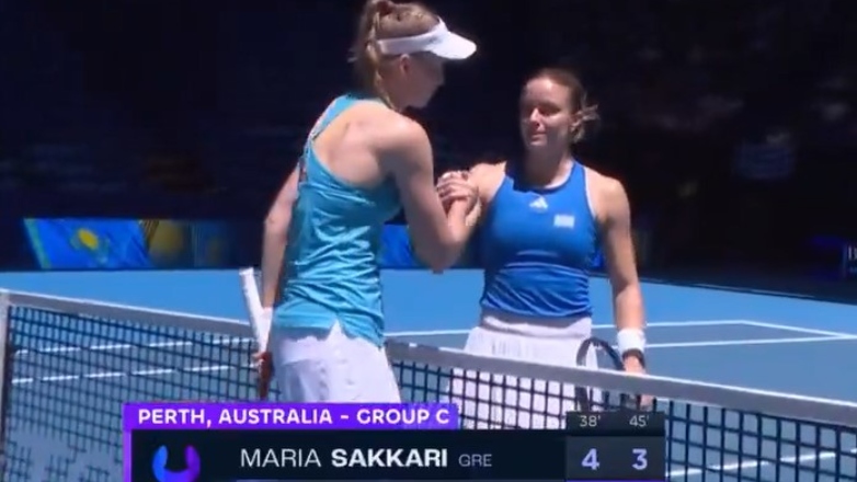 Η Μαρία Σάκκαρη ηττήθηκε από την Ριμπάκινα