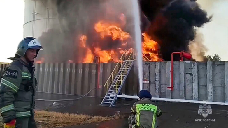 Ρωσία: Ουκρανική επίθεση προκάλεσε διαρροή και πυρκαγιά