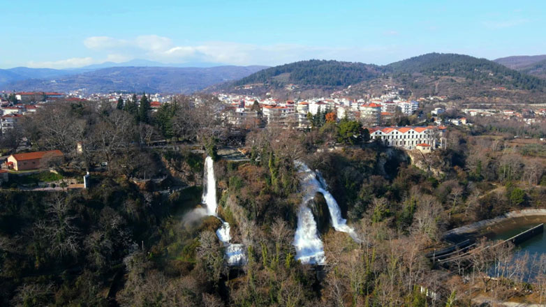 Καταρράκτες Έδεσσας: Το σπάνιο φυσικό φαινόμενο από ψηλά