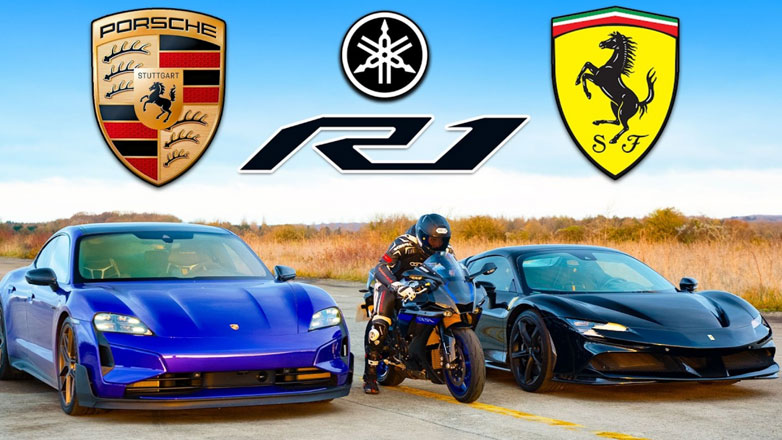 Τιτανομαχία: Κορυφαίο ηλεκτρικό VS κορυφαίου υβριδικού VS κορυφαίας μοτοσυκλέτας (Βίντεο)