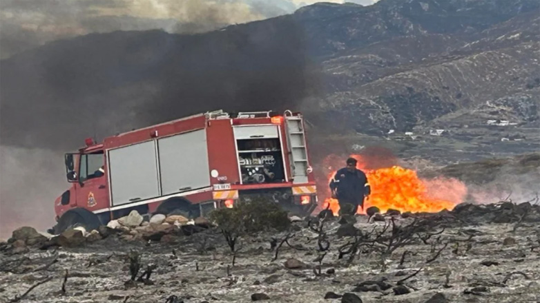 Ξέσπασε φωτιά  στη Νάξο