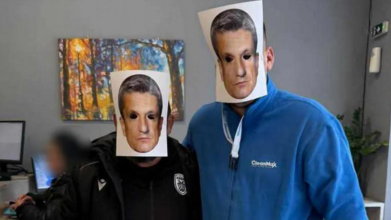 Mε μάσκες Λουτσέσκου οι οπαδοί του ΠΑΟΚ στο ντέρμπι με την ΑΕΚ!