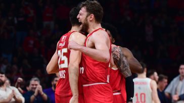 «Οδοστρωτήρας» ο Ολυμπιακός, 112-69 την Μπάγερν με μοναδικό σόου από τον Βεζένκοφ!