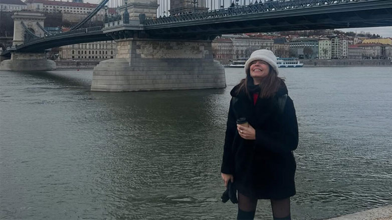 Κατερίνα Παπουτσάκη: Ταξίδι στη Βουδαπέστη μαζί με τον σύντροφό της, Θάνο Χατζόπουλο και τα παιδιά της