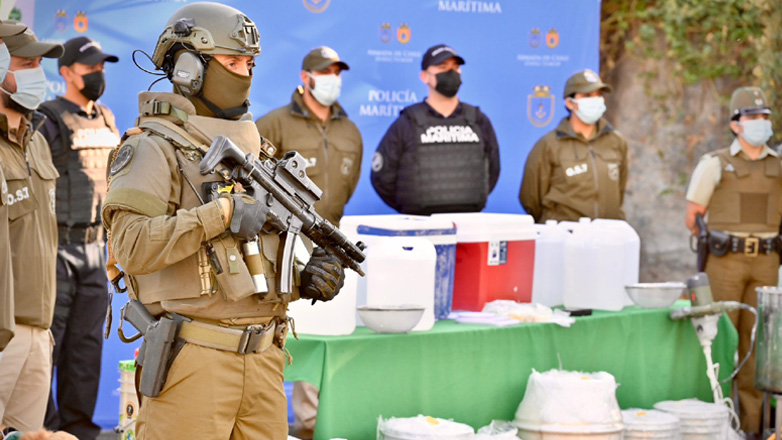 Χιλή: Κατασχέθηκαν 844 κιλά μεθαμφεταμίνης – Δύο συλλήψεις