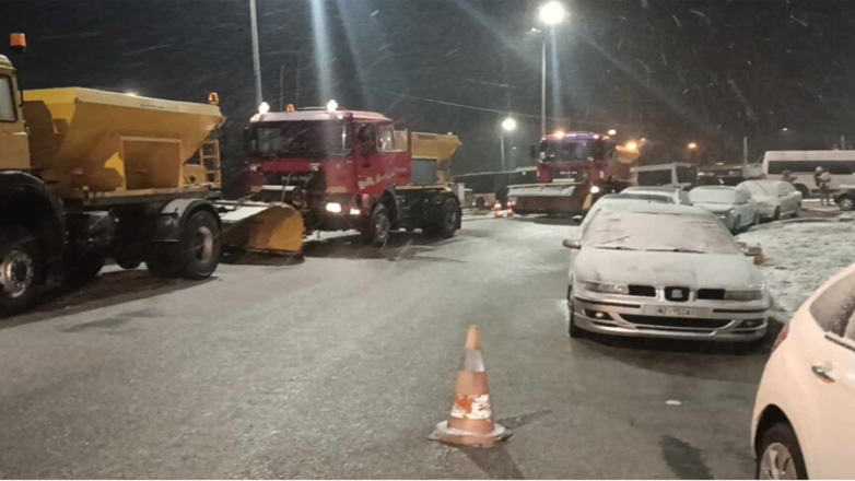 Διακοπή κυκλοφορίας στον Χορτιάτη