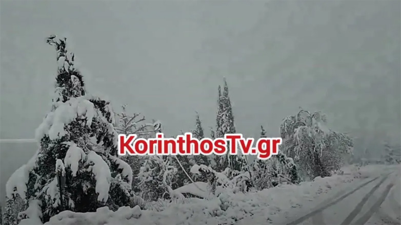 Κορινθία: «Αλπικό τοπίο» σε Καστανιά, Καρτέρι και Φενεό