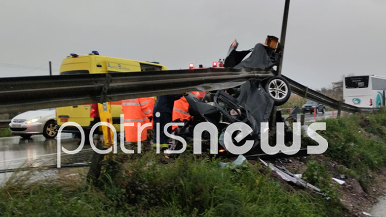 Πύργος: Σε κρίσιμη κατάσταση ο 25χρονος που τραυματίστηκε σε τροχαίο στην εθνική οδό