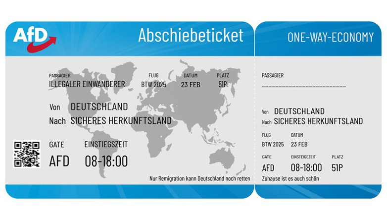«Εισιτήρια απέλασης» μοιράζει η γερμανική ακροδεξιά της AfD