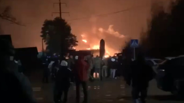 Ρωσία: Πυρκαγιά εξαιτίας ουκρανικής αεροπορικής επιδρομής στην Καλούγκα