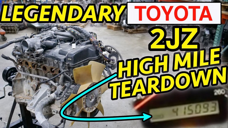 Αυτή είναι η κατάσταση στο εσωτερικό ενός κινητήρα Toyota 2JZ, μετά από 643.000χλμ. (Βίντεο)