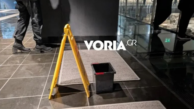 Θεσσαλονίκη: Πάλι κουβάδες στον σταθμό Βενιζέλου του Μετρό λόγω βροχής