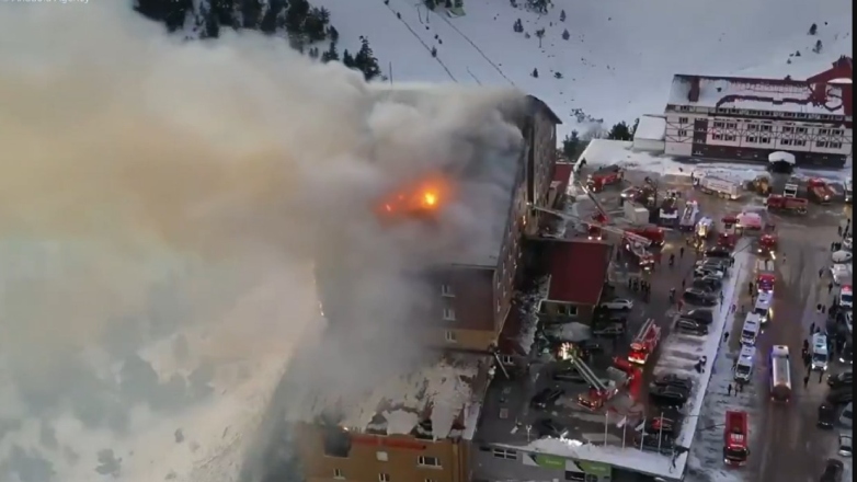 Τραγωδία στην Τουρκία: Νεκροί 66 άνθρωποι από πυρκαγιά σε ξενοδοχείο