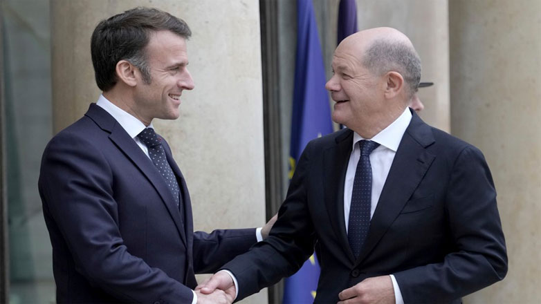 Συνάντηση Μακρόν-Σολτς: «Χρειάζεται μία Ευρώπη ισχυρή και κυρίαρχη απέναντι στην Αμερική του Τραμπ»