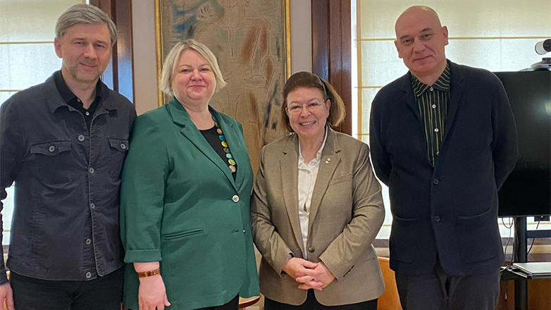 Λίνα Μενδώνη: Συνάντηση εργασίας με την Πρέσβη της Λιθουανίας στην Ελλάδα, Lina Skerstonaite