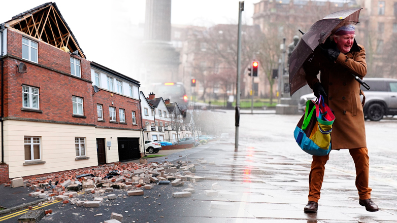 Βίντεο από το «μάτι του κυκλώνα» στη Βρετανία