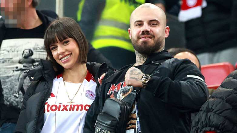 Μαριγκόνα: Με τον σύντροφό της στο Στάδιο Γεώργιος Καραισκάκης – Φωτογραφίες