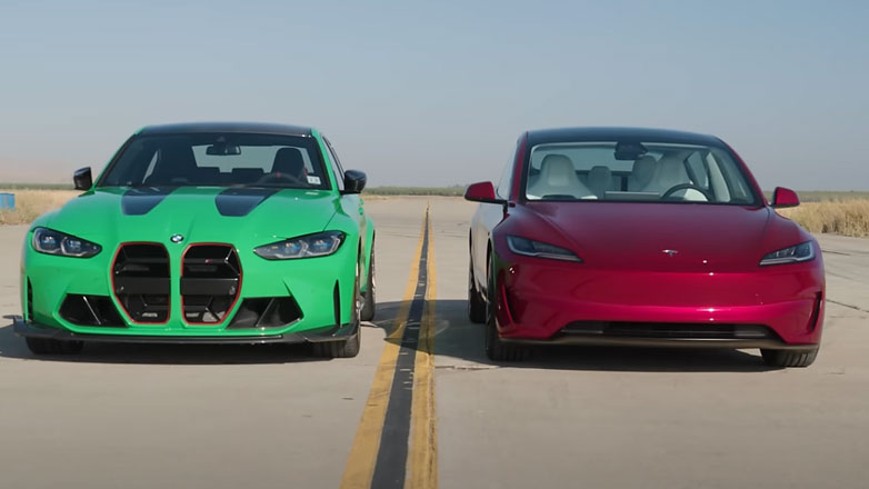 Διαλέξτε νικητή: Tesla Model 3 Performance VS BMW M3 CS σε αγώνα U-Drag (Βίντεο)