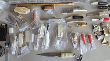 Εντοπίσθηκαν αυτοσχέδια μαχαίρια και άλλα αντικείμενα στις φυλακές Λάρισας