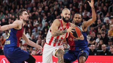 Ήταν Θρύλος και στη Βαρκελώνη, 90-88 ο Ολυμπιακός την Μπαρτσελόνα με buzzer beater του Φουρνιέ!