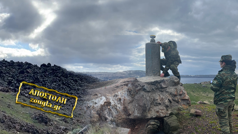 Η κάμερα της «Ζούγκλας» στη Νέα Καμένη: Τοποθέτησαν ειδικά μηχανήματα καταγραφής υπεδάφους στο «Ηφαίστειο» της Σαντορίνης