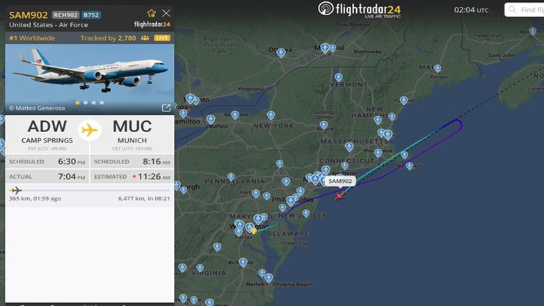 Μηχανική βλάβη στο αεροπλάνο που μετέφερε τον ΥΠΕΞ των ΗΠΑ στο Μόναχο