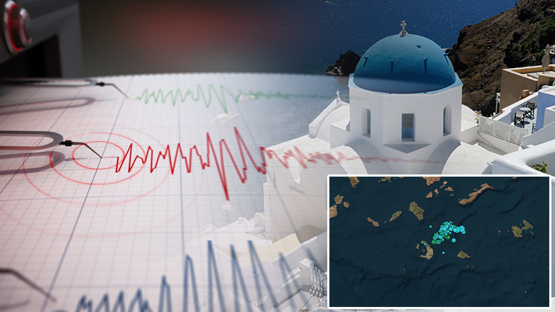 Νέοι ισχυροί σεισμοί στην Σαντορίνη